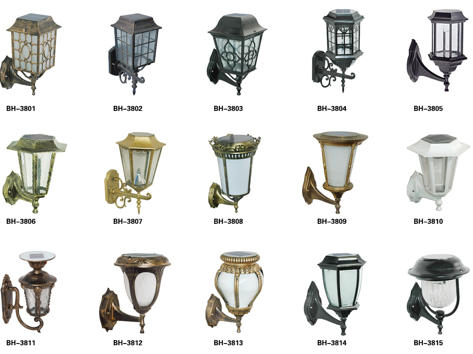 BH-3801~BH-3815 Solar Garden Light Series – 15-Model Outdoor Solar-Powered Decorative Fixtures