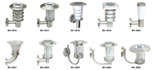 BH-3816~BH-3825 Solar Garden Light Series – 10-Model Outdoor Solar-Powered Decorative Fixtures